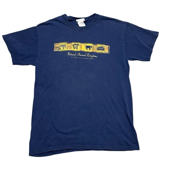 Disney Other - VTG Walt Disney World Animal Kingdom Tee Shirt Blue We Are All Connected Size M